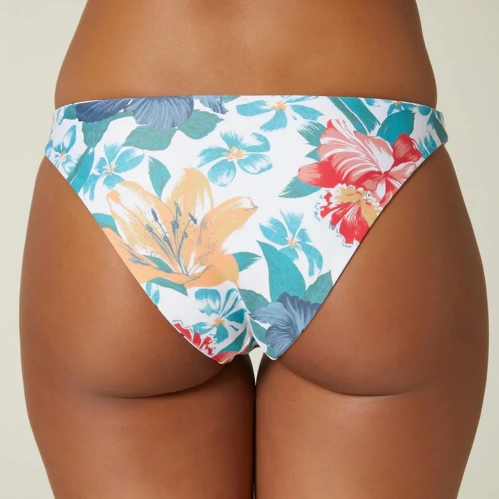 O’NEILL FLAMENCO SAPHIRA DOT ARBOR FLORAL REVO HI-LEG CHEEKY REVERSIBLE BOTTOM